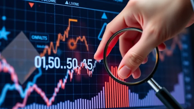 A chart illustrating Polymarket's artificially inflated trading volume, raising concerns about market integrity.