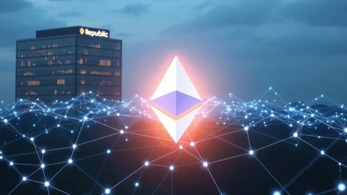 Republic Technologies' $100M ETH investment for validator operations, signaling major growth in the Ethereum ecosystem.