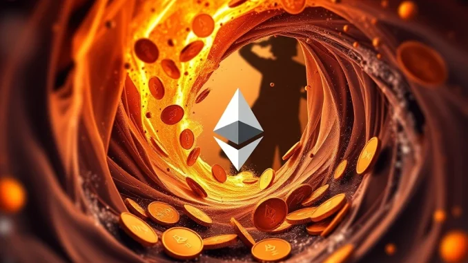 Visualizing the Richard Heart ETH transfer of 27,449 ETH into Tornado Cash, highlighting crypto privacy implications.