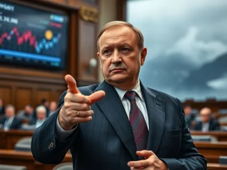A Russian lawmaker discussing the urgency of Russian crypto regulation in a parliamentary setting.