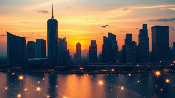 Digital representation of a **tokenized retail fund** approved by Singapore's MAS, symbolizing innovation in wealth management.