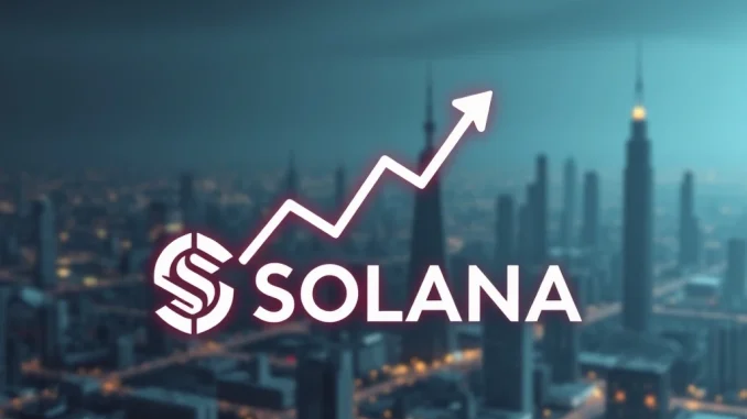 A chart illustrating the significant decline in Solana daily active addresses, symbolizing reduced Solana network activity.