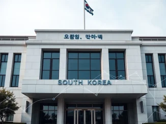 A visual representation of South Korea's Financial Services Commission (FSC) actively investigating crypto market manipulation.