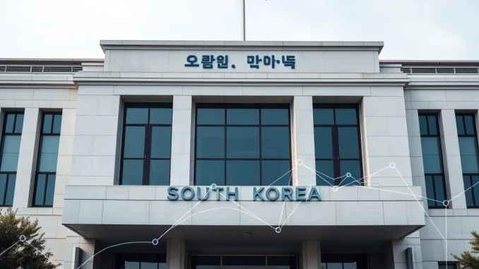 A visual representation of South Korea's Financial Services Commission (FSC) actively investigating crypto market manipulation.