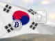 A South Korean flag overlaid with cryptocurrency symbols, illustrating the looming **South Korea crypto tax** delay and its impact on the nation's digital asset policies.