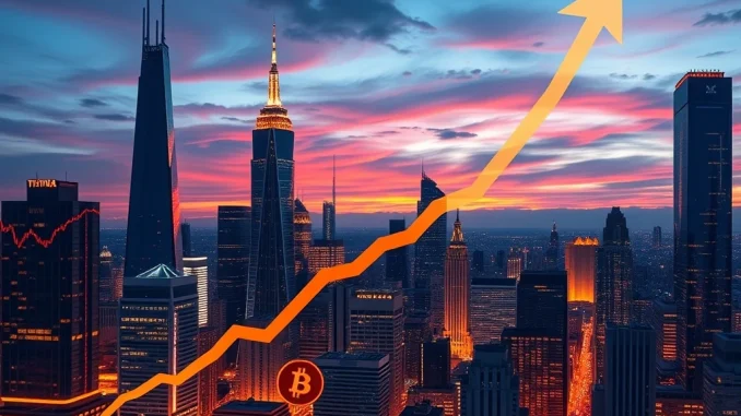 Charts showing significant daily net inflows into Spot Bitcoin ETFs, indicating strong investor confidence in the crypto market.