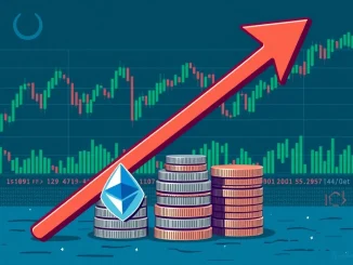 Chart illustrating **Spot Ethereum ETFs** experiencing net outflows, indicating a decline in investment in the crypto ETF market.