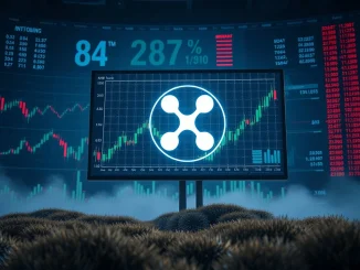 Visualizing the imminent launch of a Spot XRP ETF, signaling new investment opportunities and institutional adoption.