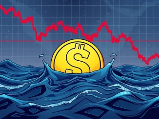 Visualizing the critical moment Staking Stream USD de-pegs, impacting stablecoin stability and the wider cryptocurrency market.
