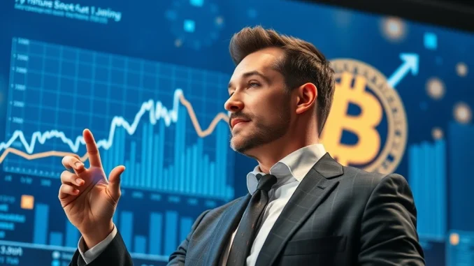 Strive Bitcoin: Unveiling a Monumental 1,567 BTC Investment Surge Strive Bitcoin investment strategy depicted by a professional monitoring rising BTC holdings on a screen, symbolizing growth.