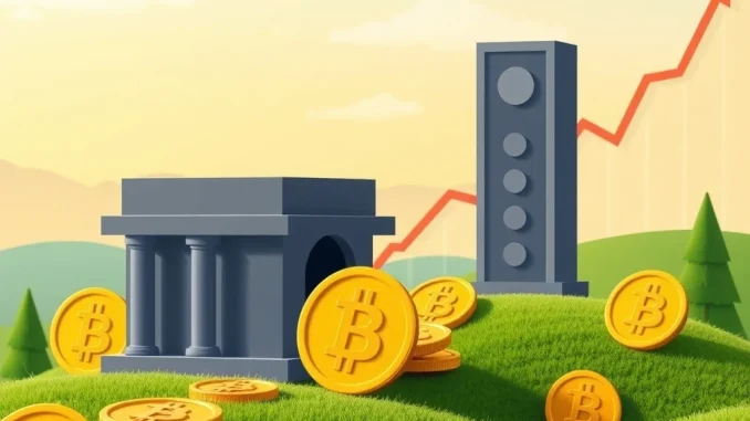 A visual representation of Strive's significant $160 million raise for Bitcoin investments, showing digital currency flowing into a secure financial structure.