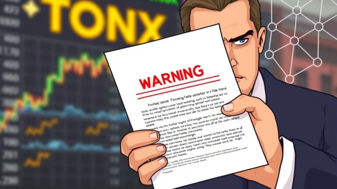 A warning letter from Nasdaq impacts TonStrategy, highlighting a TONX rule violation concerning shareholder approval.