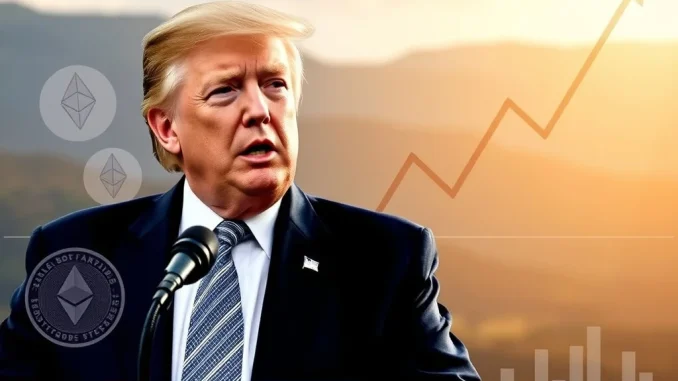 President Trump discusses **cryptocurrency**'s role in easing **US dollar** pressure, highlighting the evolving financial landscape.