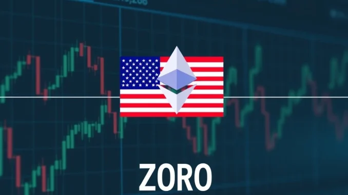 Chart showing zero net inflows for US spot ETH ETFs, indicating a pause in investor activity in the crypto market.