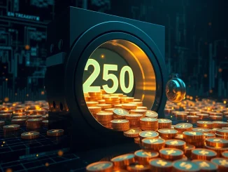 Visualizing 250 million USDC minted, showing a significant stablecoin transfer impacting the broader crypto market.