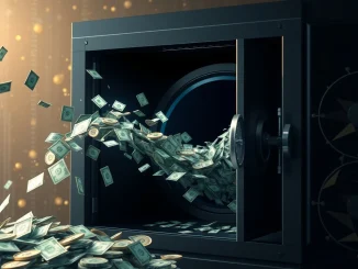 Digital representation of 1 billion USDT minted by Tether Treasury, symbolizing a significant increase in crypto liquidity.