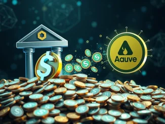 Visualizing a significant 300,000,000 USDT transfer from HTX to Aave, representing a major stablecoin movement in DeFi.