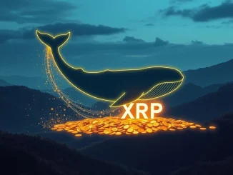A visual representation of a significant XRP transfer, symbolizing a large movement of digital assets to Ripple, sparking market interest.