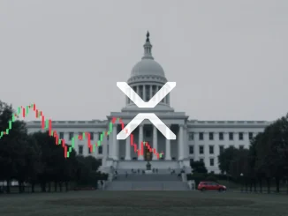 An XRP logo rising from a digital stock chart, symbolizing the potential for an **XRP Spot ETF** and its impact on the crypto market.