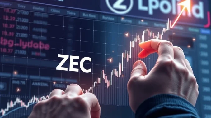 A successful Hyperliquid trader's chart showing massive ZEC long profits, illustrating significant crypto trading gains.