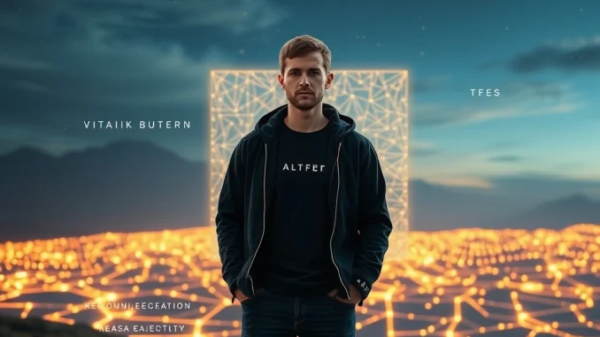 Vitalik Buterin presenting his vision for combining ZK proofs with advanced cryptography to secure blockchain applications.