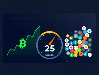 Analysis of CoinMarketCap's Altcoin Season Index at 25 indicating strong Bitcoin market dominance