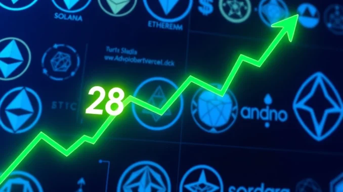 Analysis of the Altcoin Season Index rising to 28 and its implications for cryptocurrency market cycles.