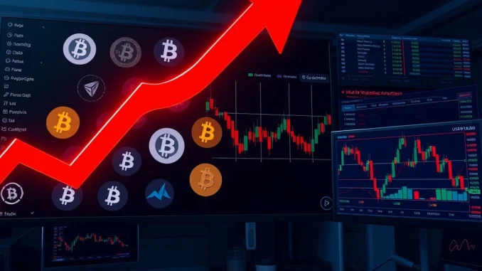 Altcoin short liquidation event analysis showing market volatility and cryptocurrency price collapse