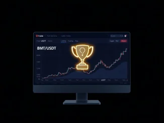 Professional visualization of the Aster DEX interface during the BMT/USDT trading competition, highlighting market activity.