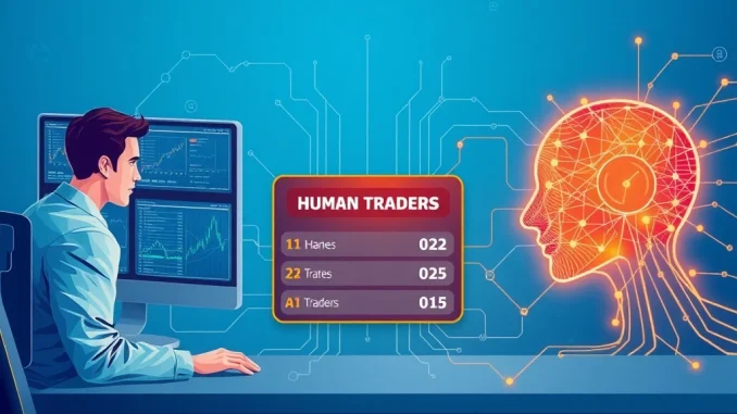 Aster DEX human vs AI trading competition visual with live leaderboard and market data streams.