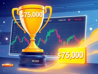 Aster DEX trading competition interface showcasing a $75,000 prize pool for spot and futures events.