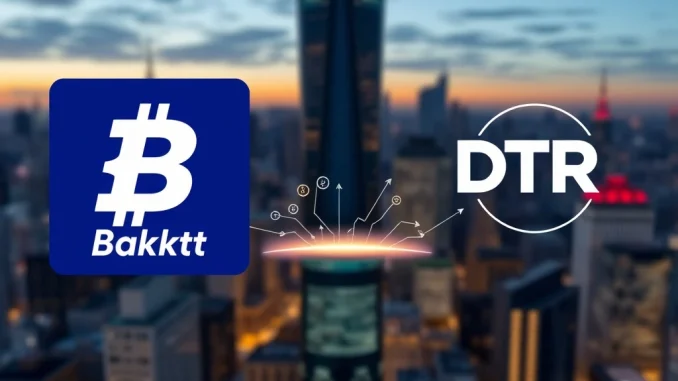 Conceptual merger of Bakkt and DTR to dominate stablecoin payments and crypto infrastructure.