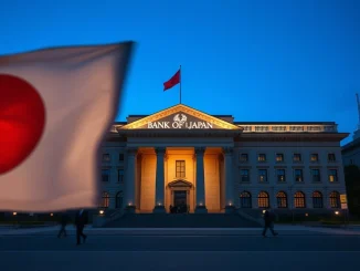 Bank of Japan headquarters representing its decision to hold the benchmark interest rate at 0.75%