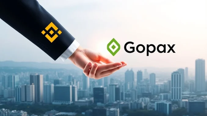 Binance's plan to repay Gopax GoFi users and target South Korea's top crypto exchange market share.