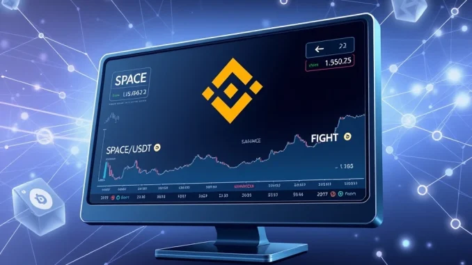 Binance exchange listing SPACE and FIGHT perpetual futures with 20x leverage for cryptocurrency traders