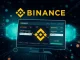Binance perpetual futures trading interface featuring SPORTFUN and AIA tokens with leverage indicators
