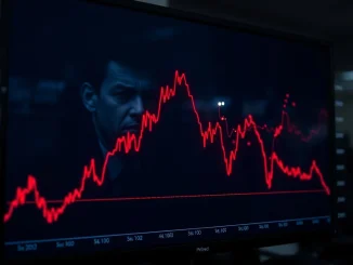 Chart showing Bitcoin's sharp price drop and market liquidations in January 2026.
