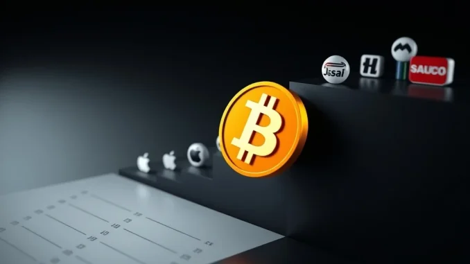 Bitcoin market cap ranking falls to 11th place behind Saudi Aramco in historic shift.