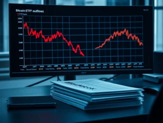 Analysis of a $146 million spot Bitcoin ETF net outflow showing market volatility and investor sentiment.