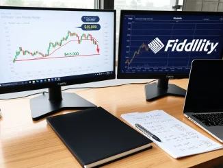 Fidelity analysis reveals Bitcoin's critical $45,000 support level using power law model for 2025 market predictions