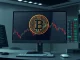 Bitcoin price chart analysis showing volatility amid dollar index decline and market uncertainty