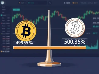 Analysis of BTC perpetual futures long short ratio showing balanced market sentiment across major crypto exchanges.