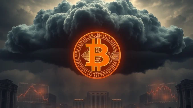 Bitcoin faces rising macroeconomic risk as political uncertainty and market fear converge, threatening price stability.