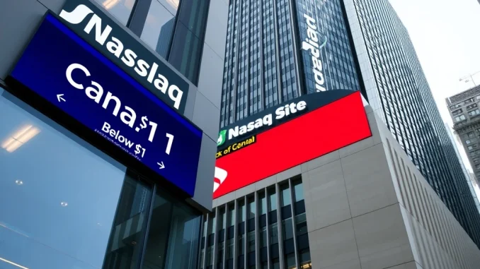 Bitcoin miner Canaan faces Nasdaq delisting as share price falls below $1 compliance threshold