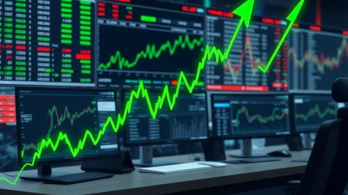 Bitcoin mining stocks surge while traditional markets show mixed performance in financial trading analysis