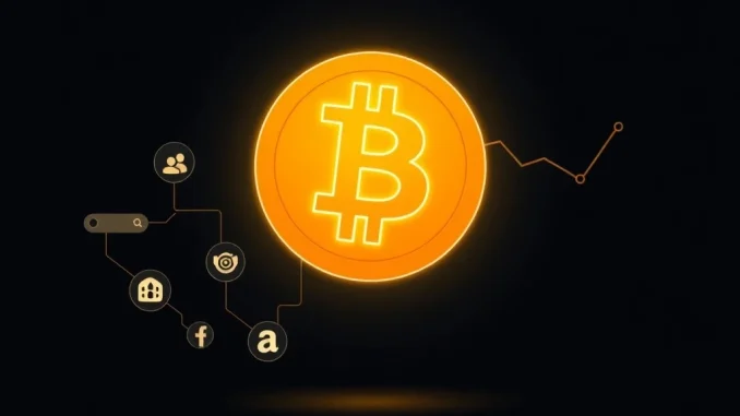 Analysis of Bitcoin's declining online search interest and social media mentions in 2025.