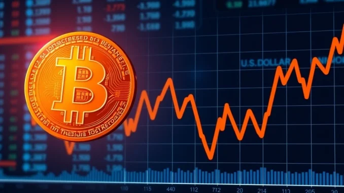 Bitcoin Outlook Improves as U.S. Dollar Index Plunges to Lowest Level Since 2022 Bitcoin outlook improves as the U.S. Dollar Index graph shows a significant decline.