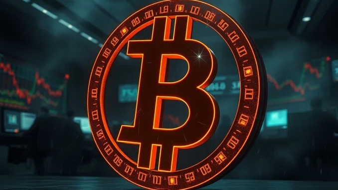 Bitcoin Price Plummets: BTC Falls Below $85,000 in Sharp Market Correction Bitcoin price falls below $85,000 in a significant market correction, shown on a dramatic trading floor scene.