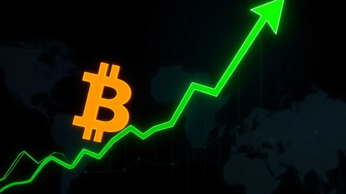 Bitcoin Price Soars: BTC Surpasses $83,000 Milestone in Major Market Rally Bitcoin price chart showing a surge above the $83,000 milestone in the cryptocurrency market.