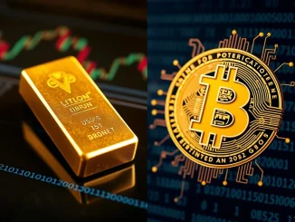 Bitcoin quantum threat analysis showing institutional shift to gold as security hedge